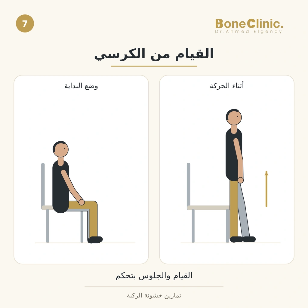 الانتقال من الجلوس على كرسي ثابت إلى الوقوف